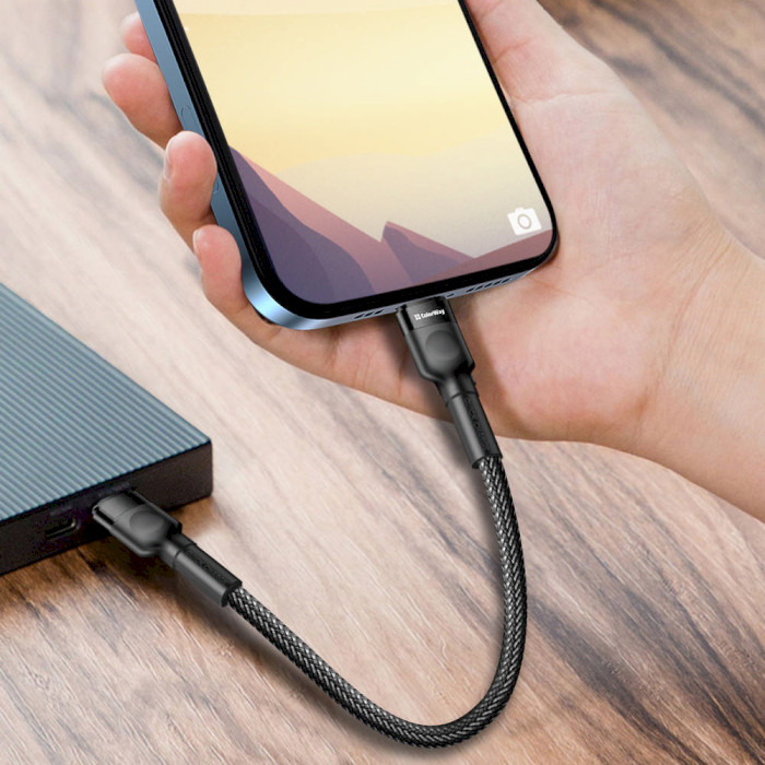 Кабель COLORWAY PD Fast Charging USB-C to Apple Lightning 3A 0.3м Black (CW-CBPDCL054-BK)