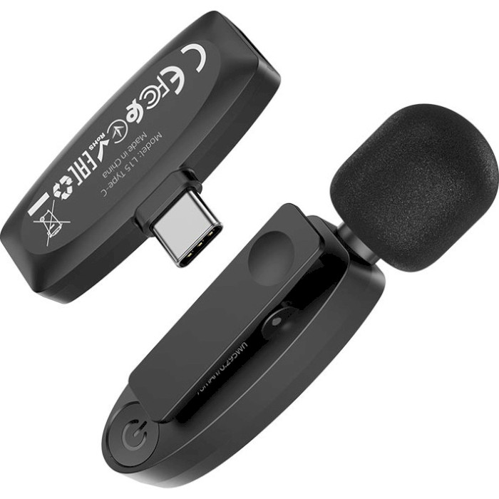 Мікрофон для смартфона HOCO L15 Crystal for Type-C Black
