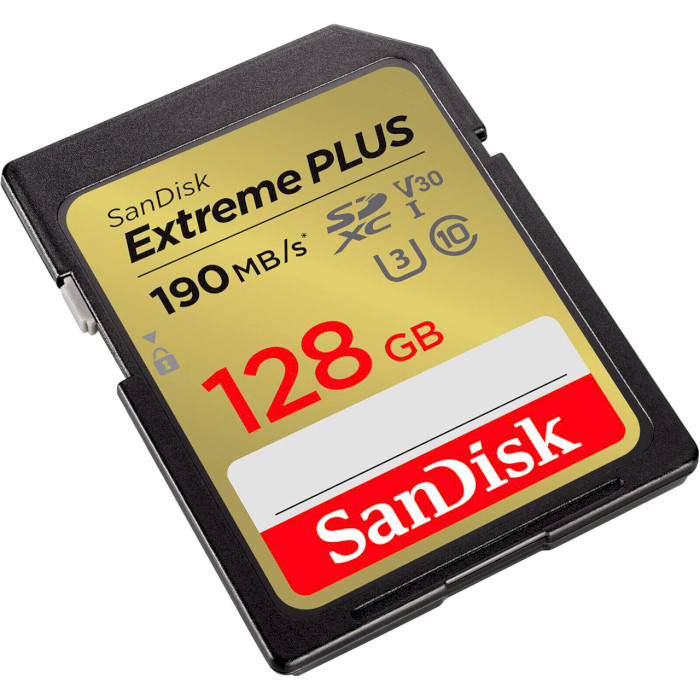 Карта пам'яті SANDISK SDXC Extreme Plus 128GB UHS-I U3 V30 Class 10 (SDSDXWA-128G-GNCIN)