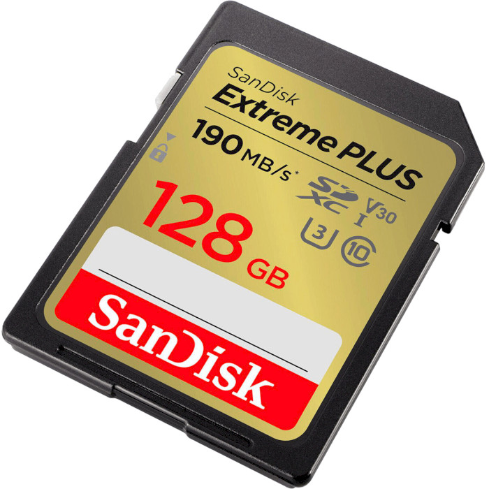 Карта пам'яті SANDISK SDXC Extreme Plus 128GB UHS-I U3 V30 Class 10 (SDSDXWA-128G-GNCIN)