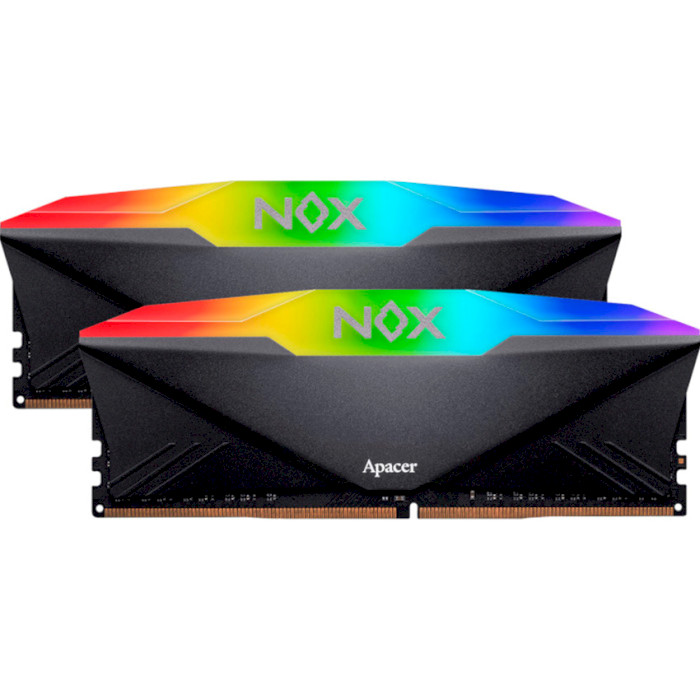 Модуль пам'яті APACER Nox RGB Black DDR4 3200MHz 16GB Kit 2x8GB (AH4U16G32C28YNBAA-2)