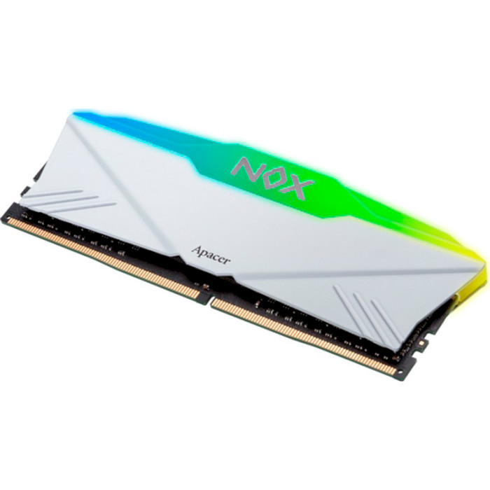 Модуль пам'яті APACER Nox RGB White DDR4 3200MHz 16GB Kit 2x8GB (AH4U16G32C28YNWAA-2)