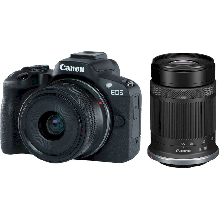 Фотоаппарат CANON EOS R50 Kit Black RF-S 18-45mm f4.5-6.3 IS STM + 55-210mm f5-7.1 IS STM (5811C034)