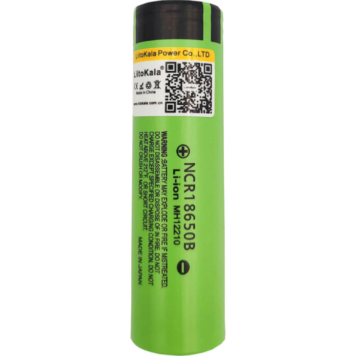 Аккумулятор LIITOKALA Li-Ion 18650 3400mAh 3.7V 6A TipTop (LII-34B)