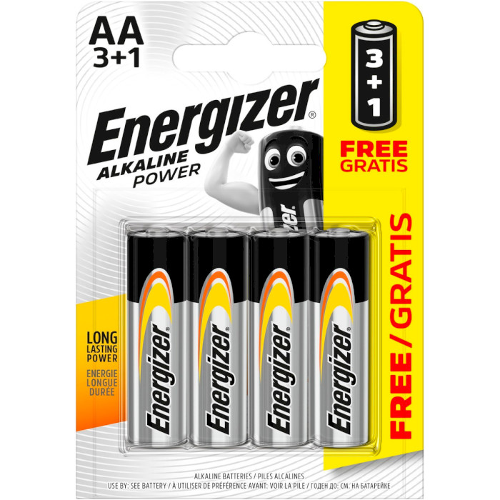 Батарейка ENERGIZER Alkaline Power AA 4шт/уп (6429519)