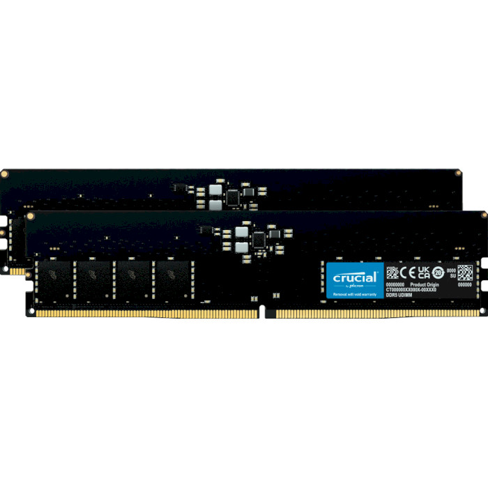 Модуль памяти CRUCIAL DDR5 4800MHz 16GB Kit 2x8GB (CT2K8G48C40U5)