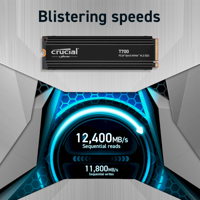 SSD диск CRUCIAL T700 1TB M.2 NVMe (CT1000T700SSD3)