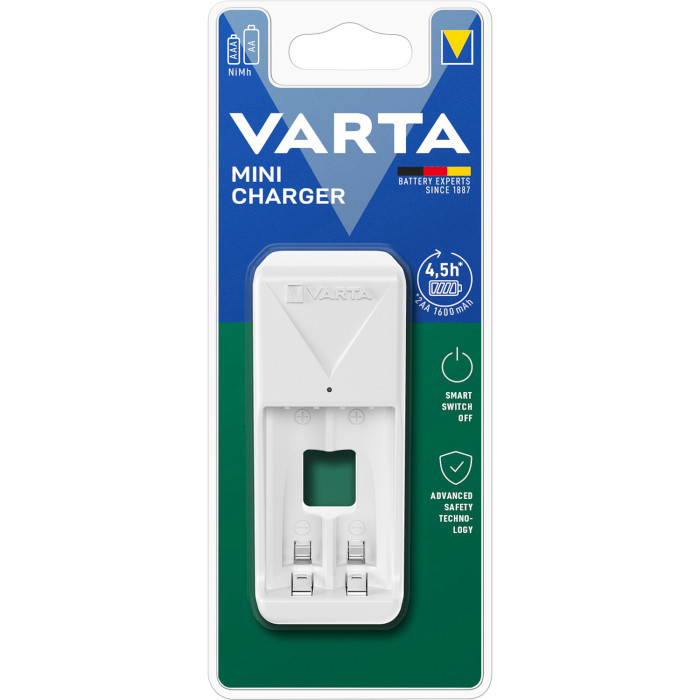 Зарядний пристрій VARTA Mini Charger White (57656101401)
