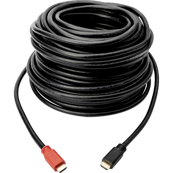 Кабель DIGITUS High Speed Connection Cable w/Ethernet/Amplifier HDMI 20м Black (AK-330118-200-S)