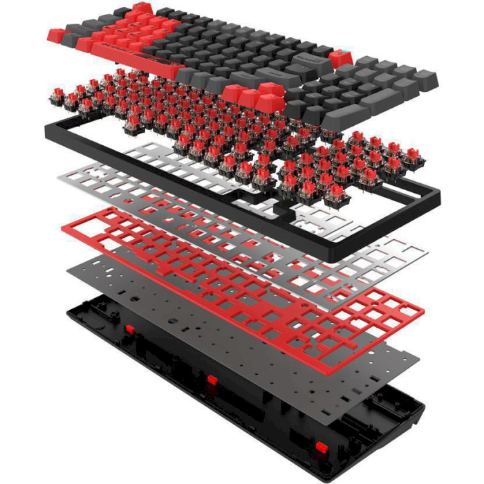 Клавіатура A4-Tech BLOODY S98 Sports Red