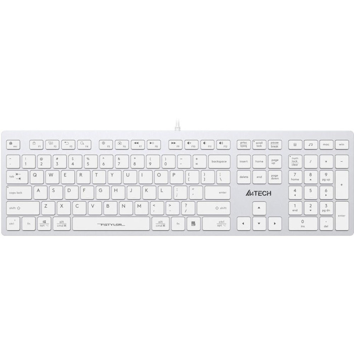 Клавиатура A4TECH Fstyler FX50 White