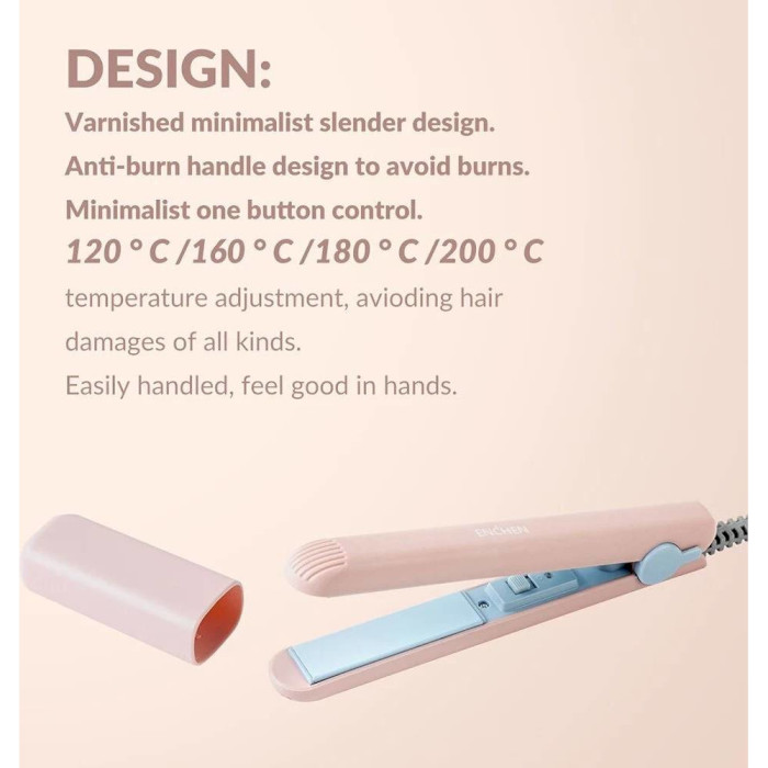 Випрямляч для волосся ENCHEN Mini Electric Hair Straightener&Hair