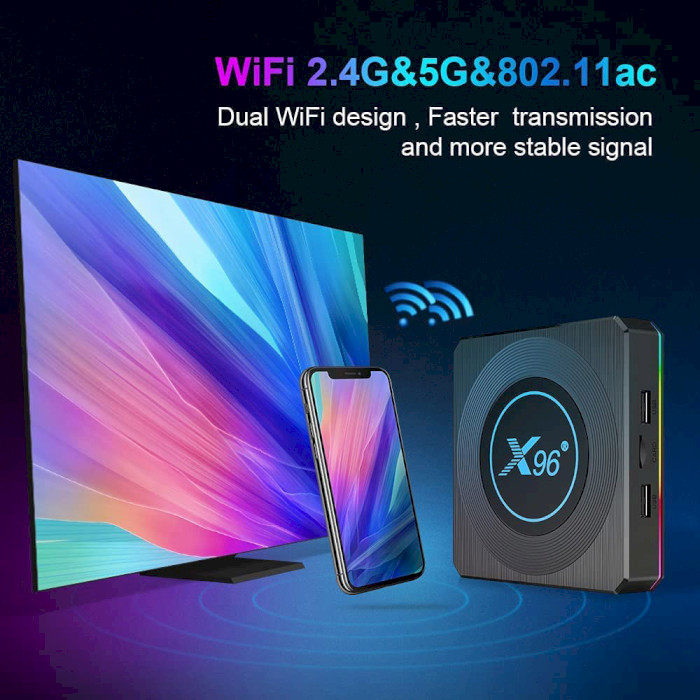 Медиаплеер X96 X4 Smart TV Box 4GB/32GB