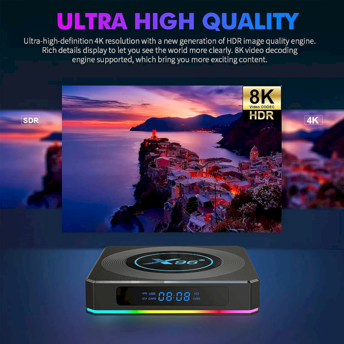 Медіаплеєр X96 X4 Smart TV Box 4GB/32GB