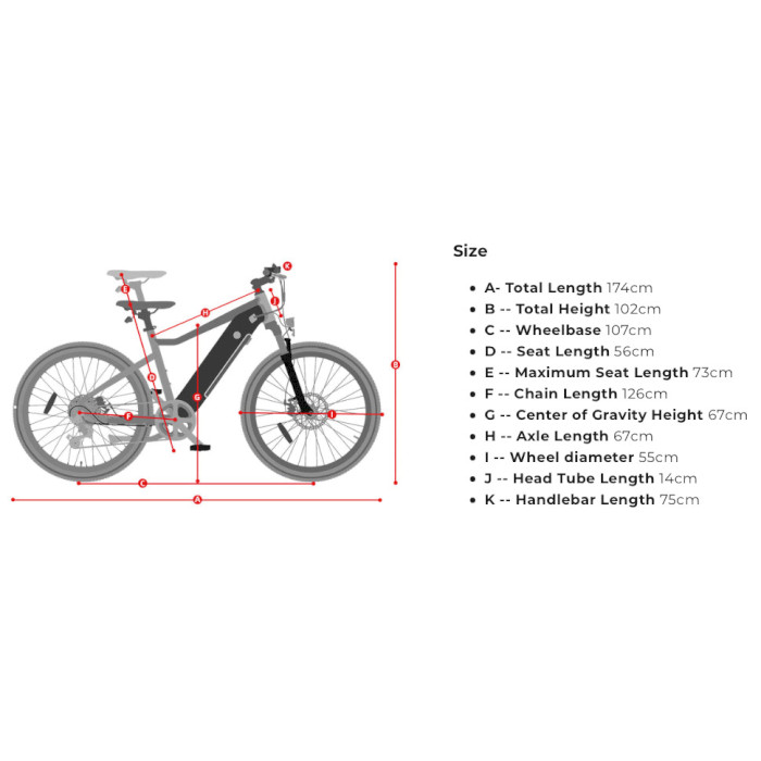 Электровелосипед XIAOMI HIMO C26 26" Gray (250W)