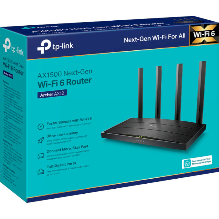 Wi-Fi роутер TP-LINK Archer AX12