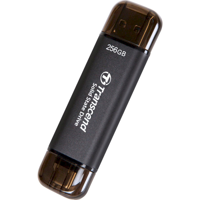 Портативний SSD диск TRANSCEND ESD310 256GB USB3.2 Gen2 Space Black (TS256GESD310C)