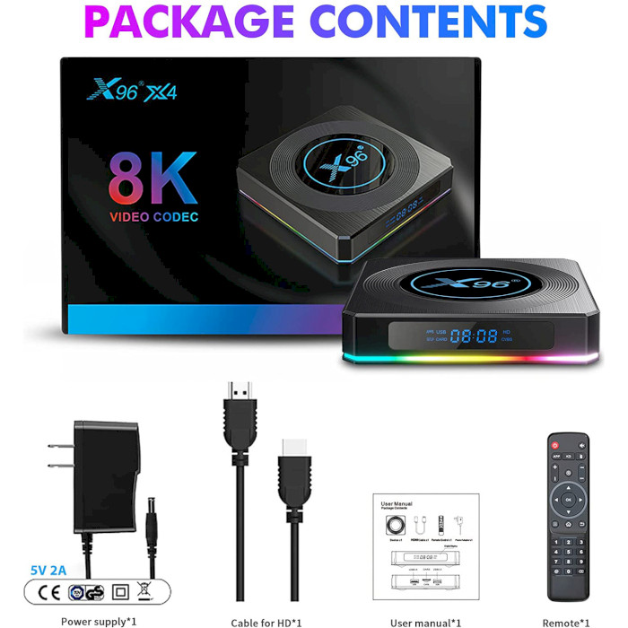 Медиаплеер X96 X4 Smart TV Box 2GB/16GB