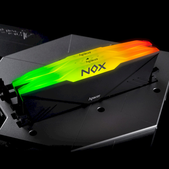 Модуль пам'яті APACER Nox RGB Black DDR4 3600MHz 32GB Kit 2x16GB (AH4U32G36C25YNBAA-2)