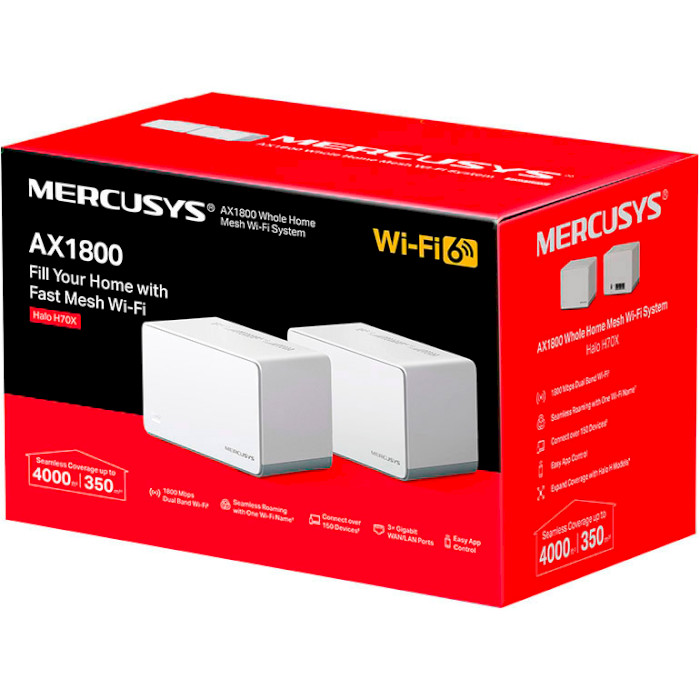 Wi-Fi Mesh система MERCUSYS Halo H70X 2-pack