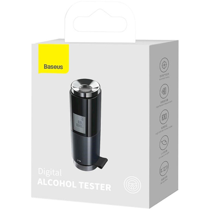 Алкотестер BASEUS Digital Alcohol Tester Black (CRCX-01)