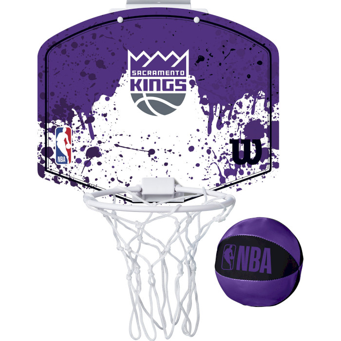 Набір баскетбольний WILSON NBA Team Mini Hoop Sacramento Kings (WTBA1302SAC)