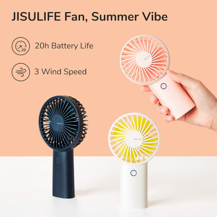 Портативный вентилятор JISULIFE F2B Handheld Fan Life3 Dark Blue