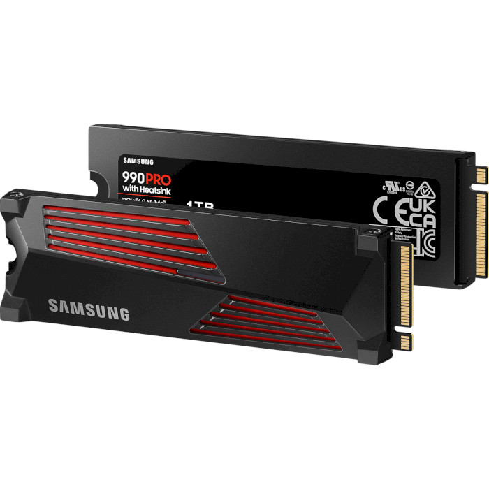 SSD диск SAMSUNG 990 Pro w/heatsink 1TB M.2 NVMe (MZ-V9P1T0CW)