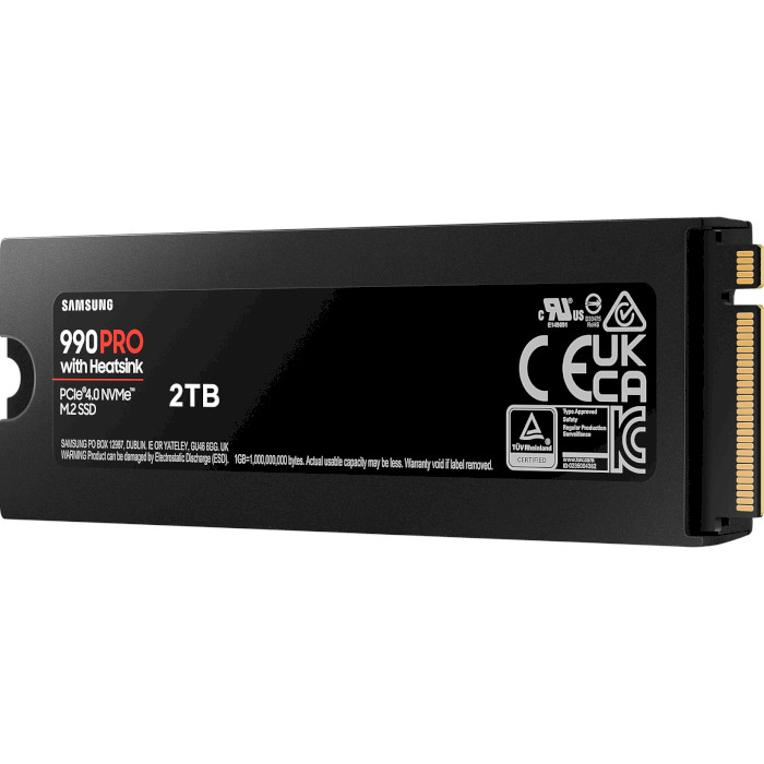 SSD диск SAMSUNG 990 Pro w/heatsink 2TB M.2 NVMe (MZ-V9P2T0CW)
