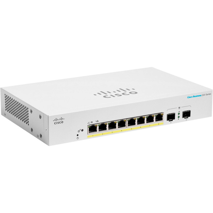 Коммутатор CISCO CBS220-8P-E-2G (CBS220-8P-E-2G-EU)