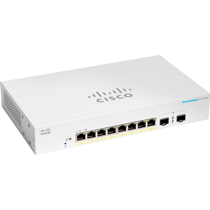 Коммутатор CISCO CBS220-8P-E-2G (CBS220-8P-E-2G-EU)