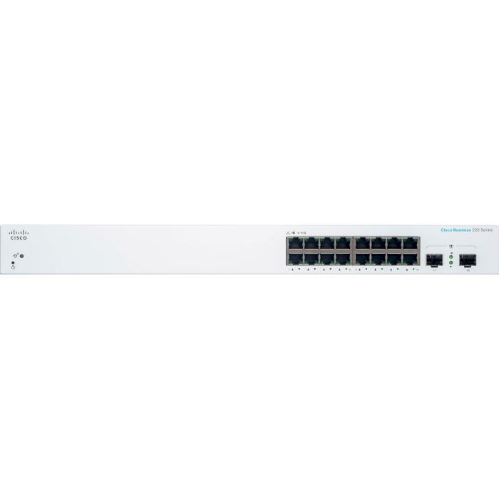 Комутатор CISCO CBS220-16T-2G (CBS220-16T-2G-EU)