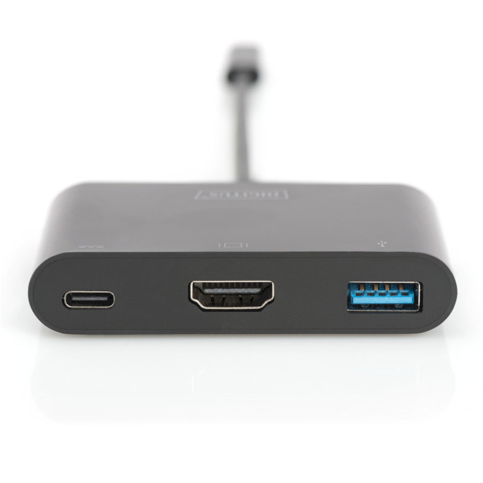 Порт-репликатор DIGITUS USB-C to HDMI/USB3.0/PD60W Black (DA-70855)