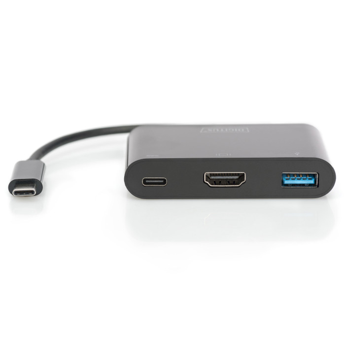 Порт-репликатор DIGITUS USB-C to HDMI/USB3.0/PD60W Black (DA-70855)