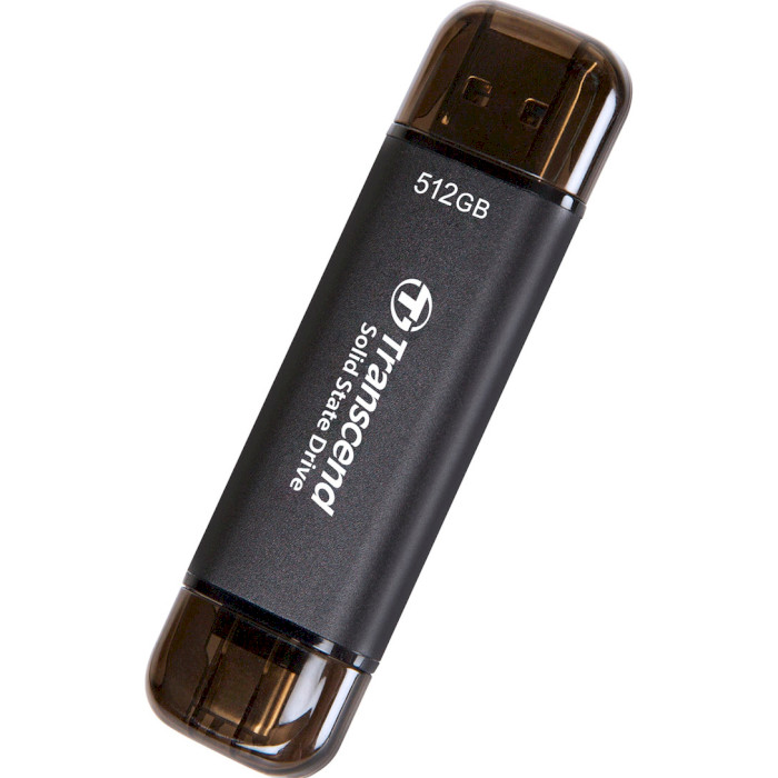 Портативний SSD диск TRANSCEND ESD310 512GB USB3.2 Gen2 Space Black (TS512GESD310C)