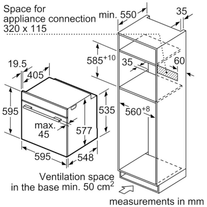 Духовой шкаф BOSCH HMG776NB1