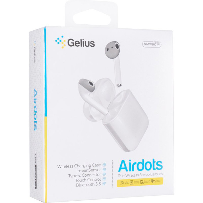 Навушники GELIUS Pro Airdots GP-TWS-001W White