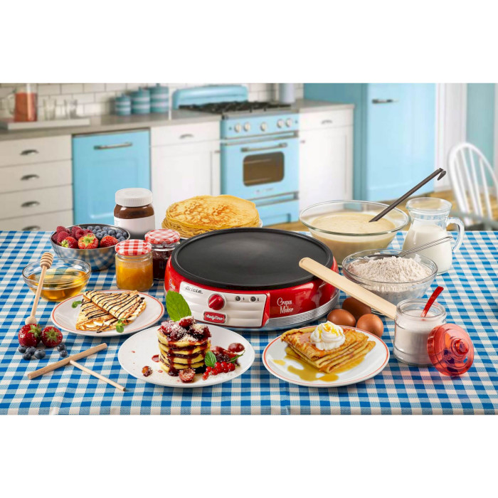 Блинница ARIETE 0202 Crepes Maker Party Time Red (00C020200AR0)