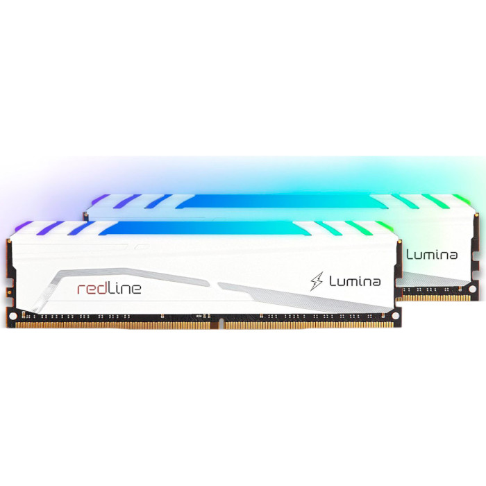 Модуль пам'яті MUSHKIN Redline Lumina RGB White DDR4 3600MHz 16GB Kit 2x8GB (MLB4C360JNNM8GX2)