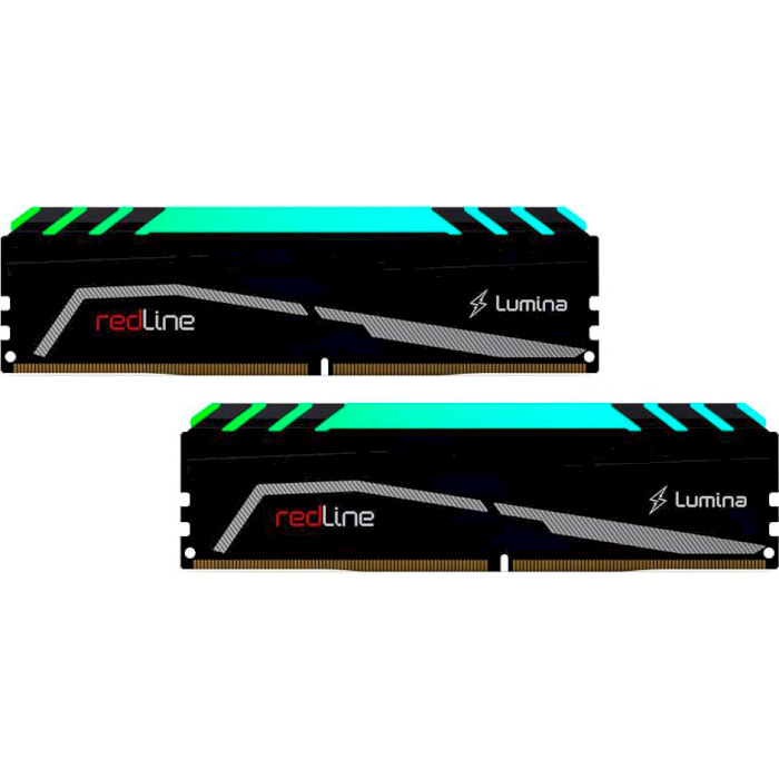 Модуль пам'яті MUSHKIN Redline Lumina RGB Black DDR4 3600MHz 32GB Kit 2x16GB (MLA4C360JNNM16GX2)