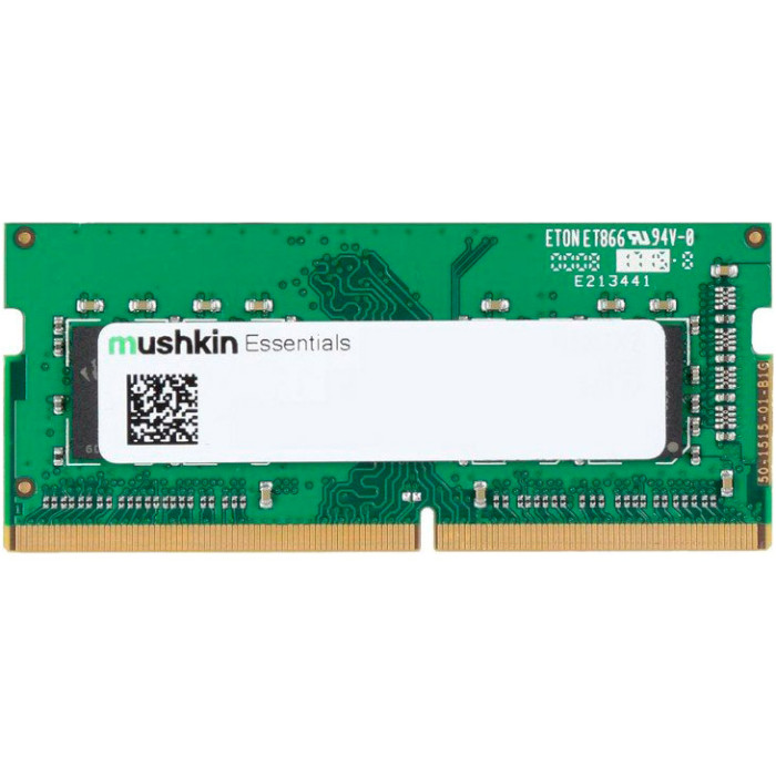 Модуль пам'яті MUSHKIN Essentials SO-DIMM DDR4 3200MHz 16GB (MES4S320NF16G)