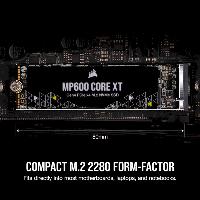 SSD диск CORSAIR MP600 Core XT 1TB M.2 NVMe (CSSD-F1000GBMP600CXT)
