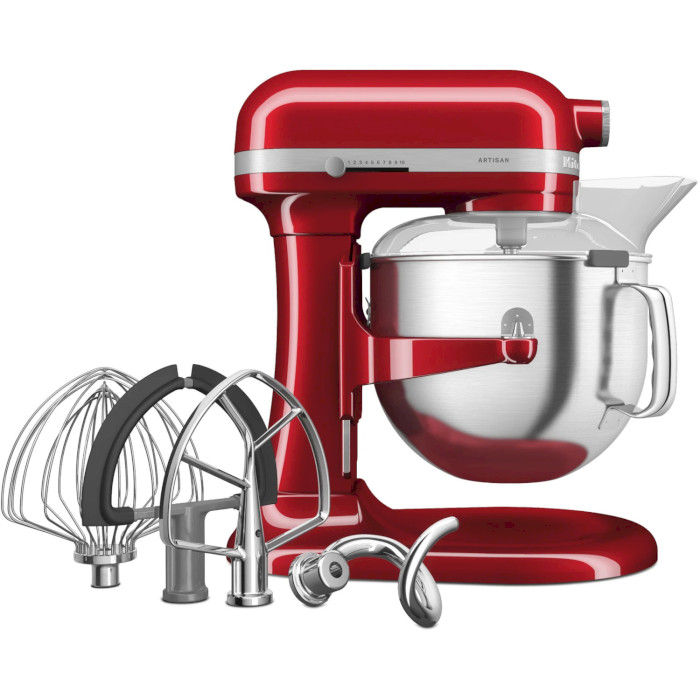 Планетарний міксер KITCHENAID Artisan 5KSM70SHXE Candy Apple (5KSM70SHXECA)