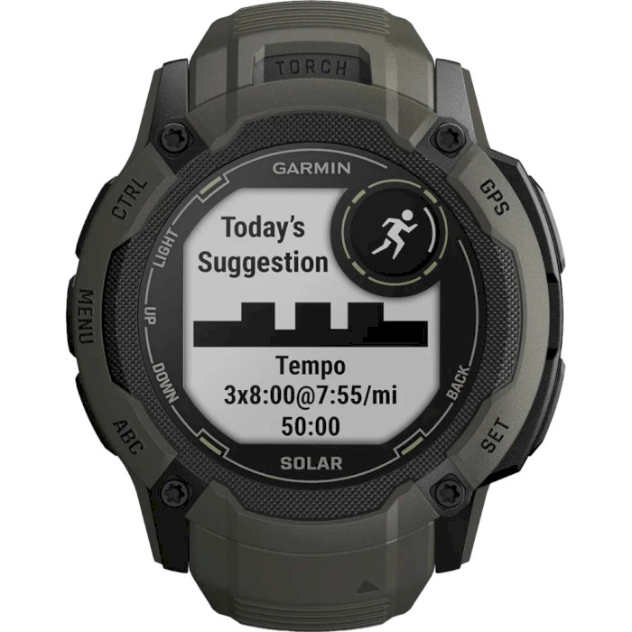 Смарт-часы GARMIN Instinct 2X Solar 50mm Moss (010-02805-05/54)