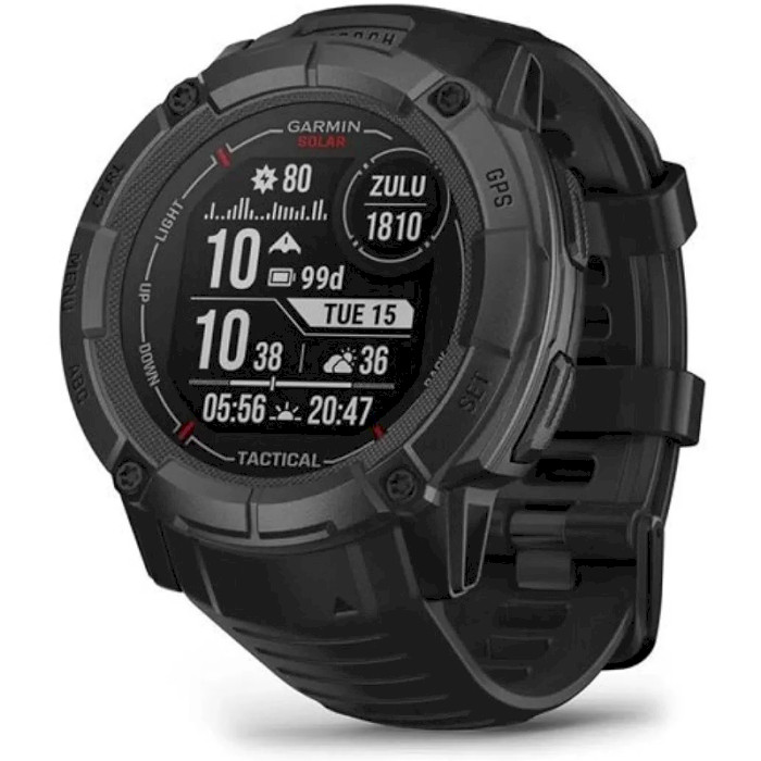 Смарт-часы GARMIN Instinct 2X Solar Tactical 50mm Black (010-02805-03/74)