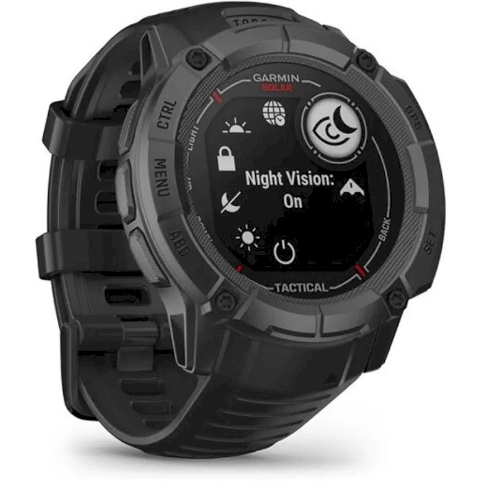 Смарт-годинник GARMIN Instinct 2X Solar Tactical 50mm Black (010-02805-03/74)