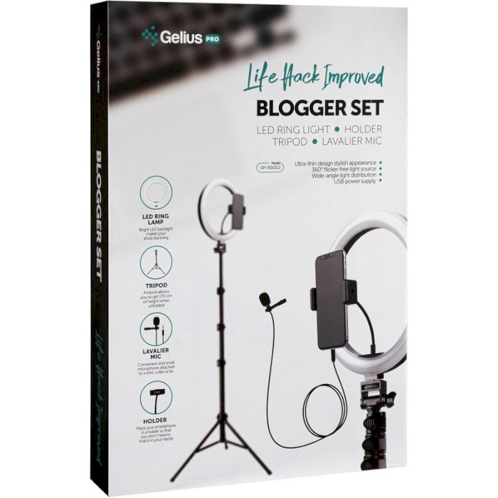 Набор блогера GELIUS Blogger Set Life Hack Tune RGB GP-BS002