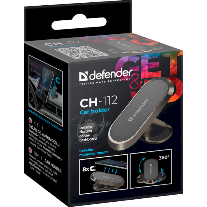 Автодержатель для смартфона DEFENDER CH-112 Black (29112)