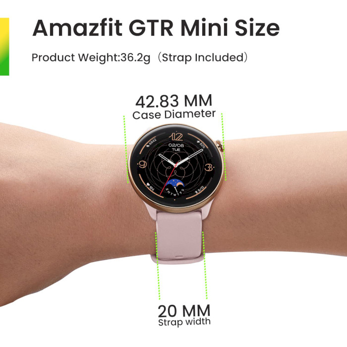 Смарт-годинник AMAZFIT GTR Mini Misty Pink