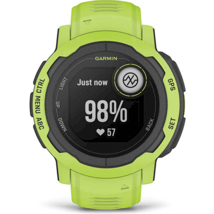 Смарт-годинник GARMIN Instinct 2 Standard 45mm Electric Lime (010-02626-01)